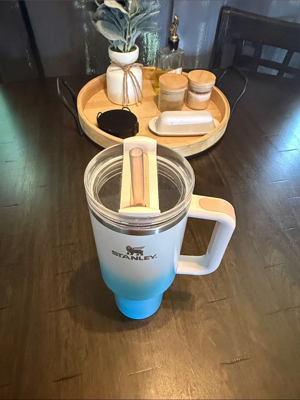 Stanley White to Blue Ombre Travel Mug with Handle